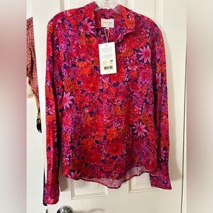 Sezane NWT Ann blouse in fuchsia